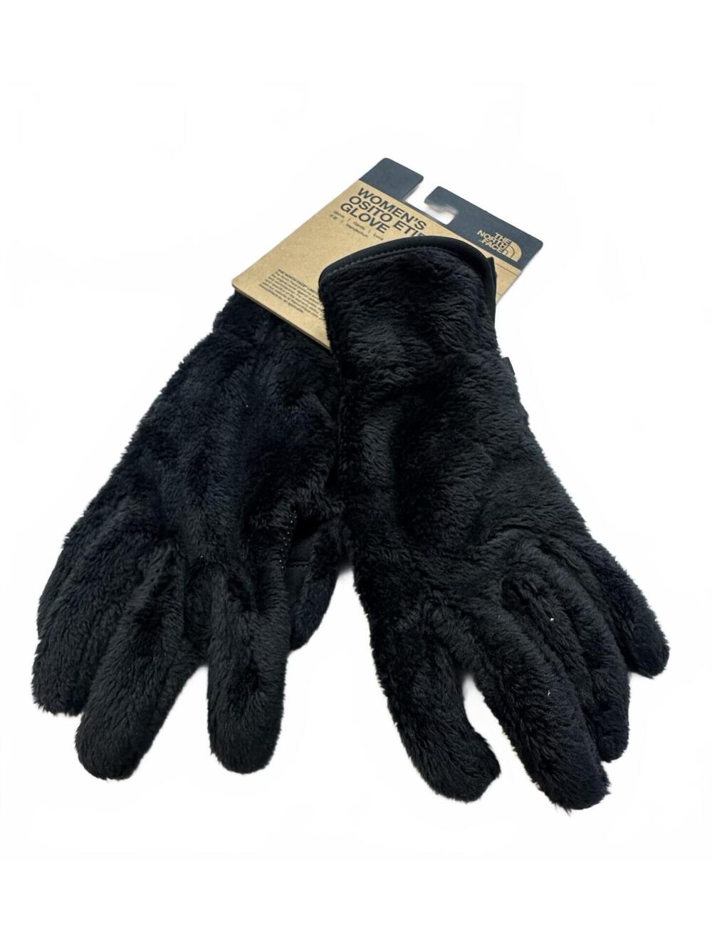 The North Face Women’s Osito Etip Gloves Black Medium NWT Touchscreen Fleece